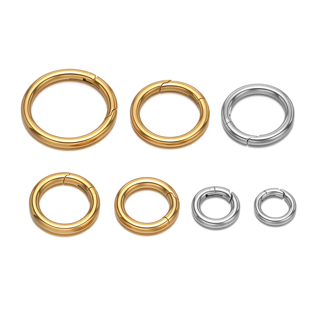 Circle Hook Set - 2 adet/grup yuvarlak yaylı klipsler paslanmaz