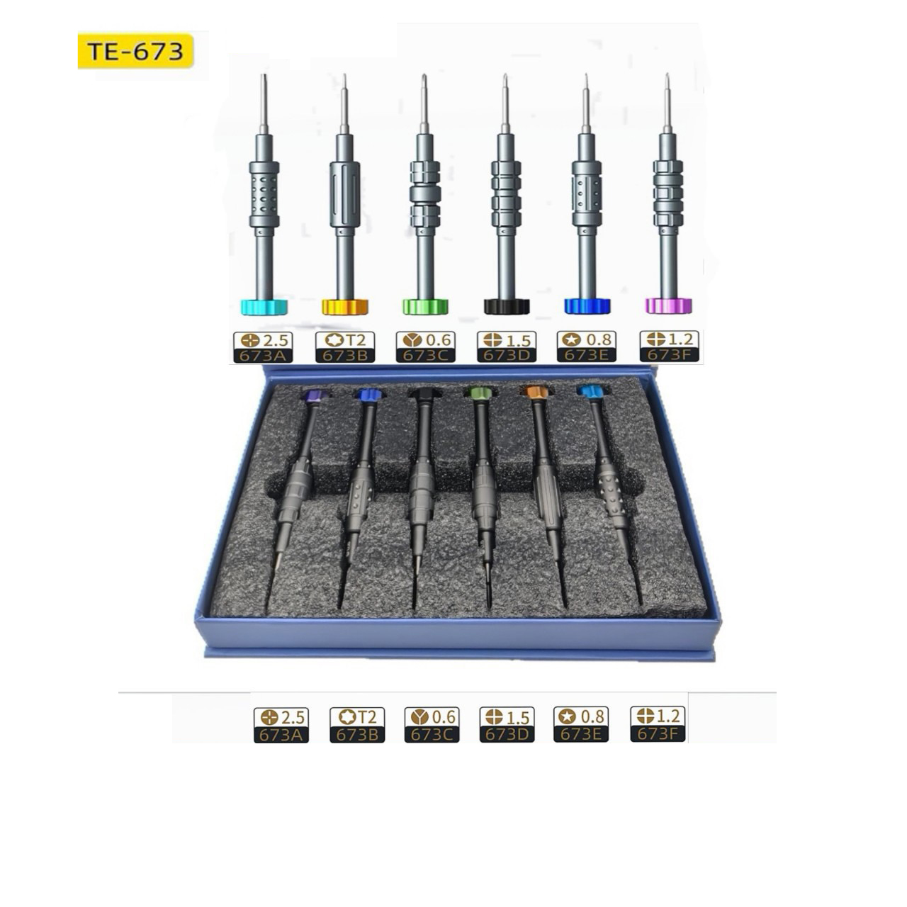 Fly Fishing Set - Yüksek Sertlikte Manyetik Flyfish Tornavida TE-673/674