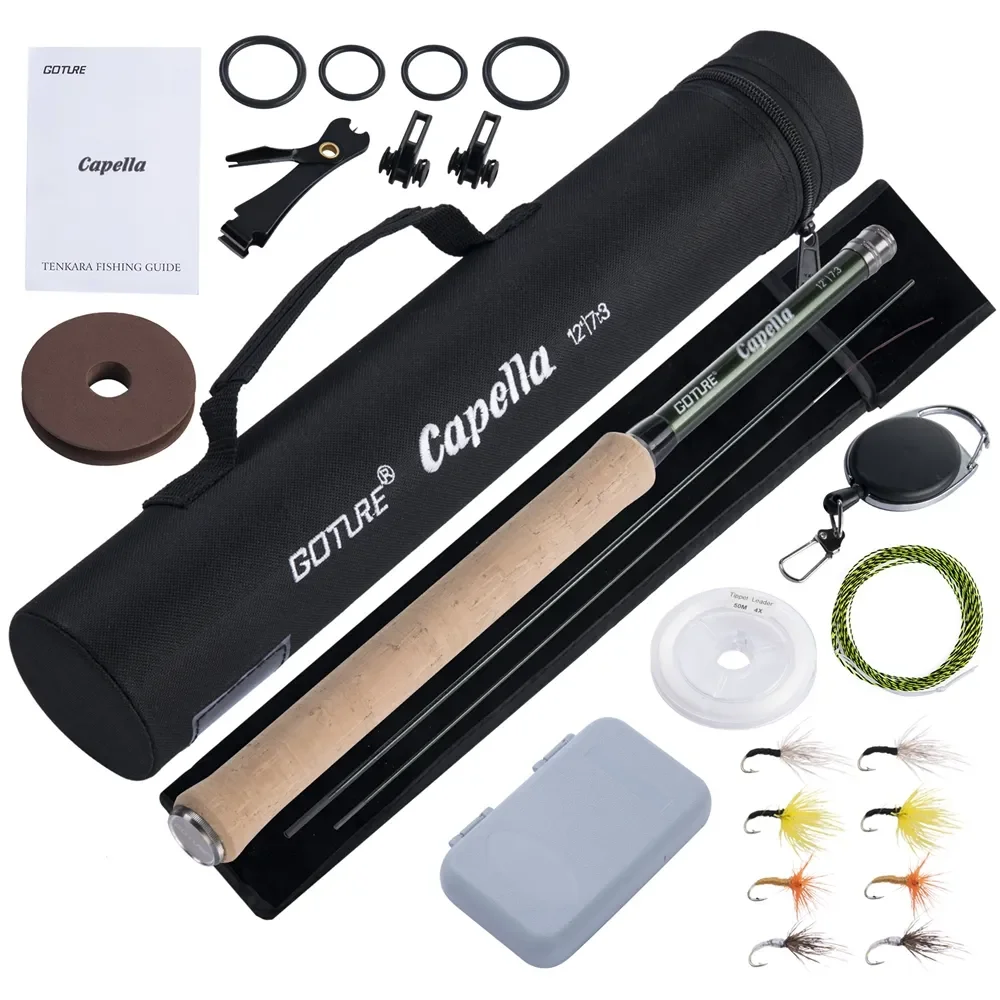 Fly Fishing Set - Goture 12FT Klasik Tenkara Sinek Olta